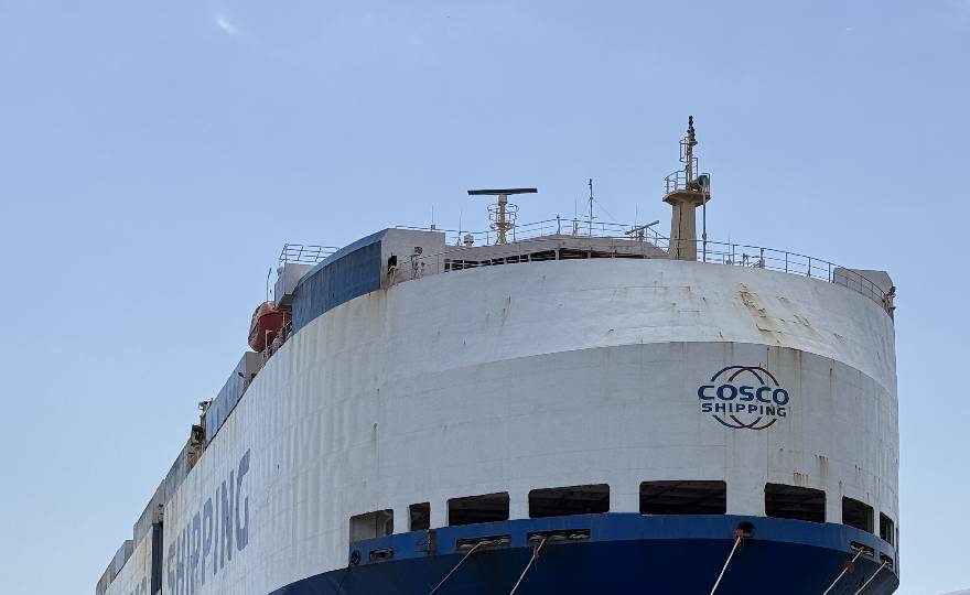 Arrival of first COSCO SHIPPING vehicle carrier at the Port of Piraeus